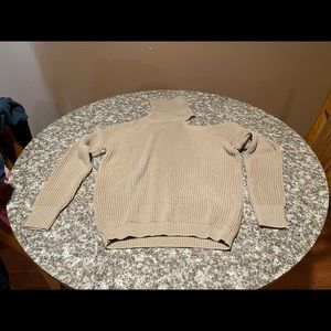 Open shoulder sweater